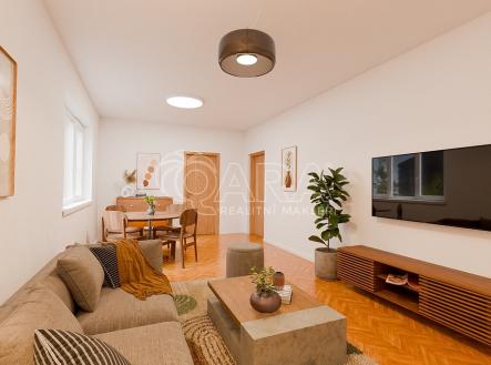 Vizualizace interiéru | Prodej bytu, 2+1, 55 m²