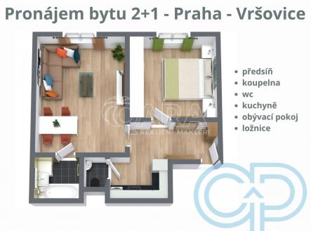 pudorys-1.jpg | Pronájem bytu, 2+kk, 56 m²