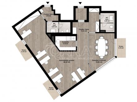 fotografie | Pronájem - kanceláře, 96 m²