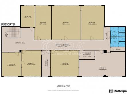 pudorys.png | Pronájem - kanceláře, 430 m²