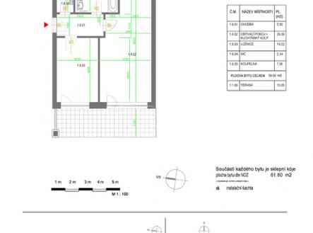 pudorys.jpg | Prodej bytu, 2+kk, 102 m²