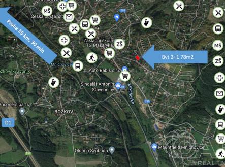 mapa.jpg | Pronájem bytu, 2+1, 80 m²