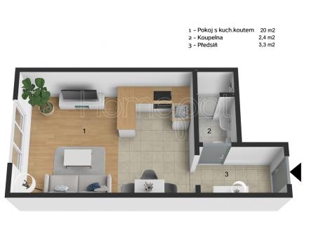 3a.jpg | Prodej bytu, 1+kk, 26 m²