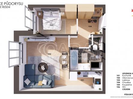 pudorys-final.jpg | Prodej bytu, 2+kk, 47 m²