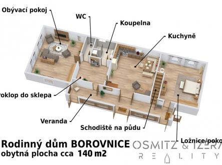 Půdorys | Prodej - dům/vila, 140 m²