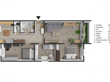pudorys-g.janouska.jpeg | Prodej bytu, 4+1, 84 m²