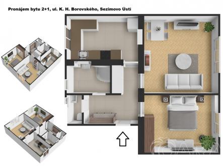5162-byt3d-web.jpg | Pronájem bytu, 2+1, 73 m²