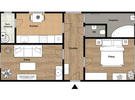 5237-klanovice.jpg | Pronájem bytu, 2+1, 64 m²