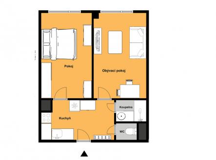 m4416-cukrovarska-1.jpg | Pronájem bytu, 2+1, 44 m²