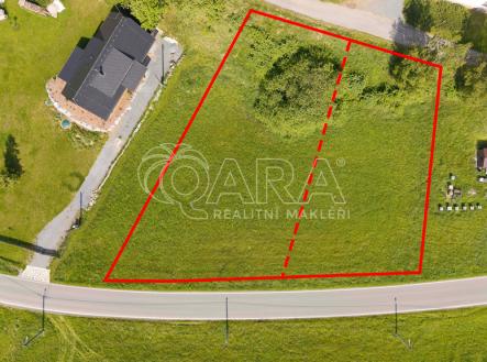 Vizualizace rozdělení pozemku | Prodej - pozemek pro bydlení, 1 695 m²