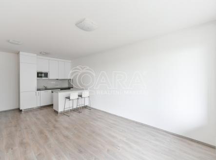 obývací pokoj s kuchyní | Pronájem bytu, 2+kk, 58 m²