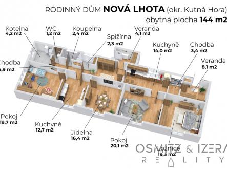 3d-floor-plan-cary.jpg | Prodej - dům/vila, 144 m²