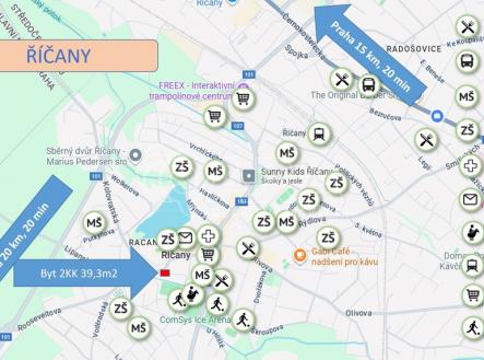 mapa-ricany.jpg | Prodej bytu, 2+kk, 39 m²
