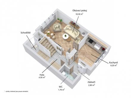 pudorys-3d-prizemi-brezin.jpg | Prodej - dům/vila, 115 m²