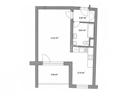 planek-maleho-bytu-v-cernobile-ii-1.png | Pronájem bytu, 1+1, 47 m²