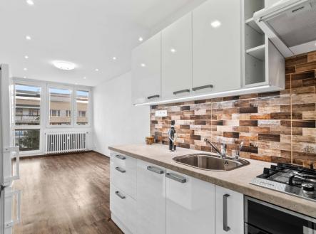 Obývací pokoj a kuchyně | Pronájem bytu, 2+kk, 46 m²