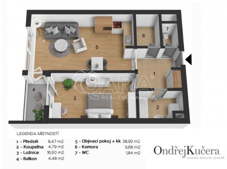 byt-korunni-22.jpg | Pronájem bytu, 2+kk, 69 m²