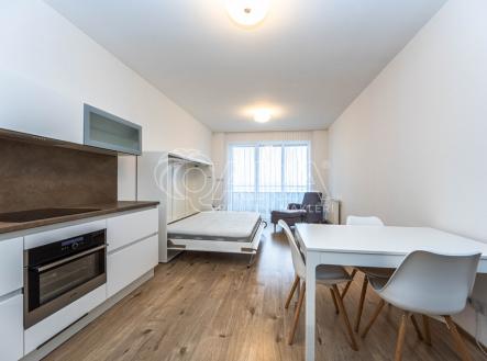 Obývací pokoj s kuchyňským koutem | Pronájem bytu, 1+kk, 37 m²