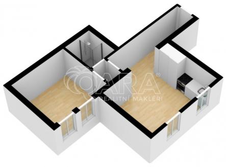 qara.cz | Pronájem bytu, 2+kk, 39 m²