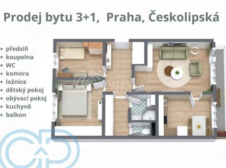 1.jpg | Prodej bytu, 3+1, 61 m²