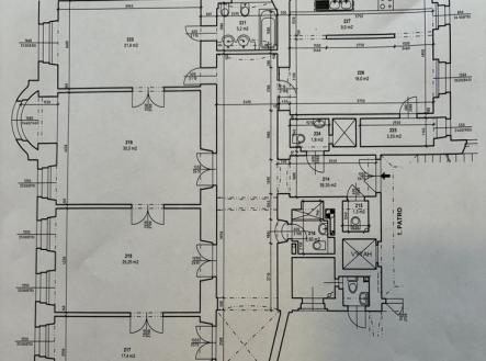 Plánek kanceláří | Pronájem - kanceláře, 170 m²