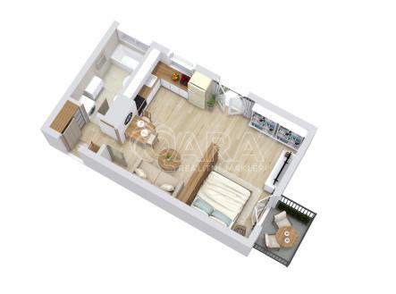 pudorys-bytu.jpg | Prodej bytu, 1+kk, 43 m²