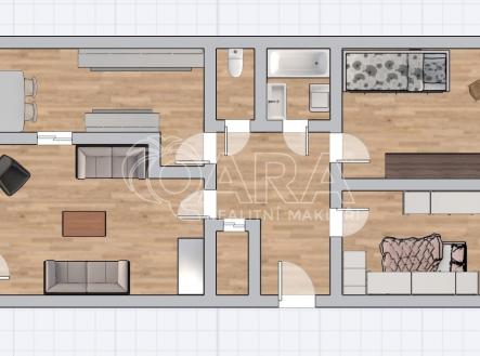 pudorys-3-kk-2.jpeg | Pronájem bytu, 3+1, 72 m²