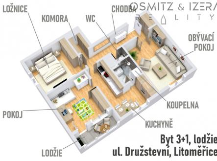 Byt 3+1 Litoměřice | Prodej bytu, 3+1, 70 m²
