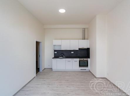 Obývací pokoj s kuchyňským koutem | Pronájem bytu, 1+kk, 40 m²
