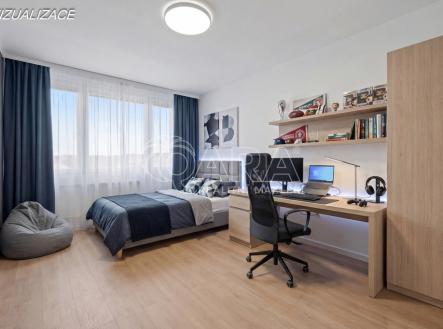 Pokoj 1 - vizualizace nábytku | Prodej bytu, 4+kk, 87 m²