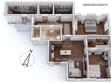 plan-3D.jpg | Pronájem bytu, 3+kk, 95 m²