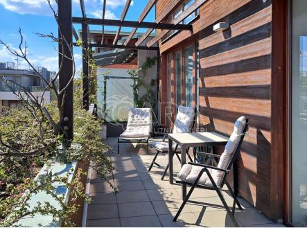 Pronájem Dolní Břežany terasa 11.jpg | Pronájem bytu, 2+kk, 76,1 m²