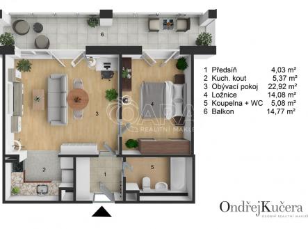 byt-Heinemanova_06.jpg | Prodej bytu, 2+kk, 66 m²