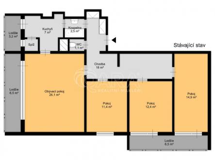 6913-Kazasska Vrsovice v2.jpg | Prodej bytu, 4+1, 109 m²