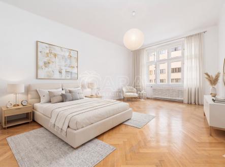 VIZUALIZACE - pokoj | Prodej bytu, 4+kk, 134 m²