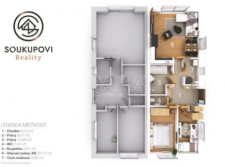 3D-layout-B logo.jpg | Prodej bytu, 3+kk, 84 m²