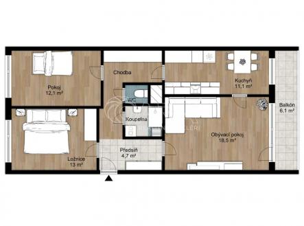 QARA 54 Janského 2415 31.jpg | Pronájem bytu, 3+1, 80 m²