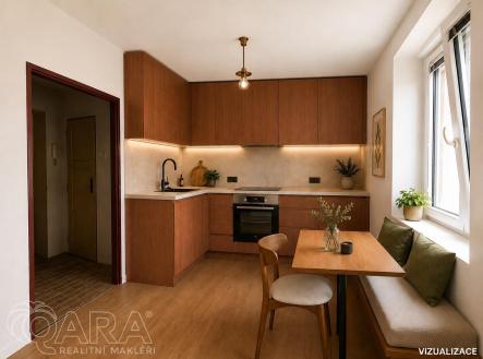 VIZUALIZACE_kuchyne_Sreality.jpg | Prodej bytu, 1+1, 32,2 m²