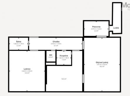 Prodej bytu, 2+1, 56 m²
