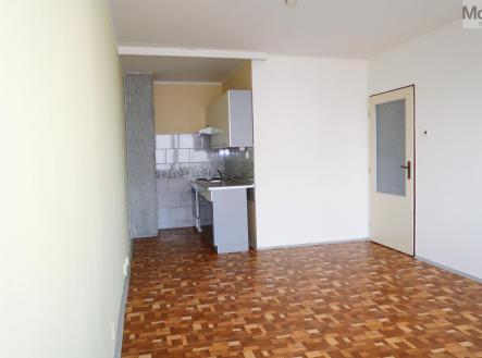 Obývací pokoj s kuchyňským koutem | Pronájem bytu, 2+kk, 39 m²