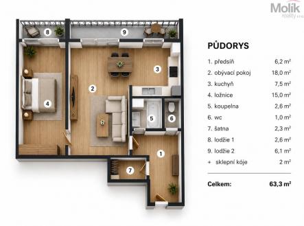 4B7F49A0-C07C-41F8-A392-4E113B77A116.jpg | Prodej bytu, 2+1, 63 m²