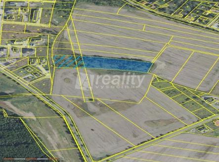 Poz. Úvaly, mapa,(Horoušany). | Prodej - pozemek pro bydlení, 6 683 m²