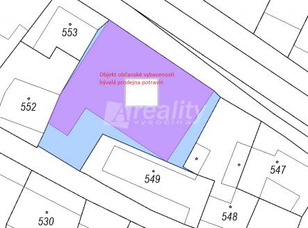 Zákřany- kat. mapa | Prodej - obchodní prostor, 250 m²