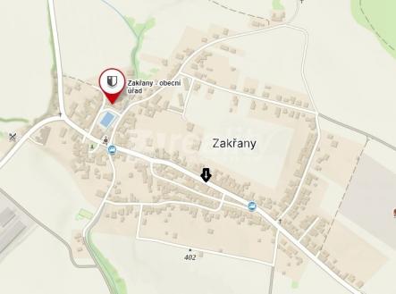 Zákřany - mapa | Prodej - obchodní prostor, 250 m²