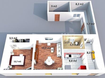 pudorys | Prodej - dům/vila, 110 m²