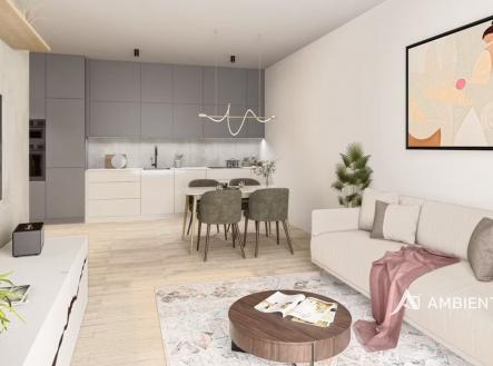 Vizualizace 5 | Prodej bytu, 1+kk, 40 m²