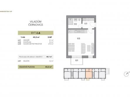 AMBIENTEN VIP (6) | Prodej bytu, 1+kk, 40 m²