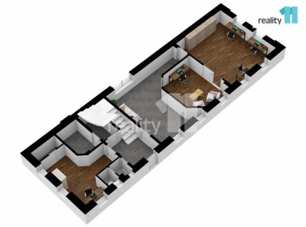 6 | Pronájem - komerční objekt, administrativní budova, 215 m²