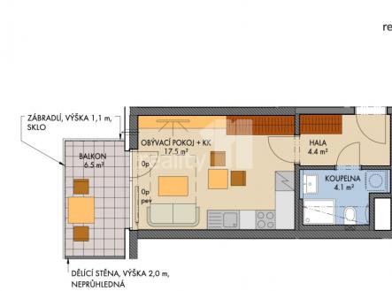 2 | Prodej bytu, 1+kk, 32 m²