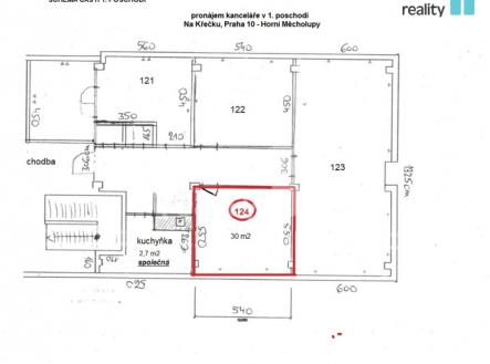 2 | Pronájem - kanceláře, 30 m²